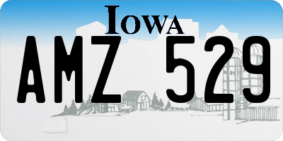 IA license plate AMZ529