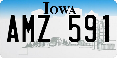 IA license plate AMZ591
