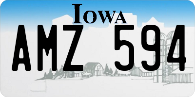 IA license plate AMZ594
