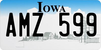 IA license plate AMZ599