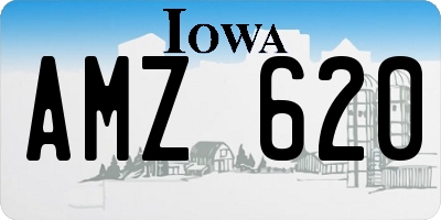 IA license plate AMZ620