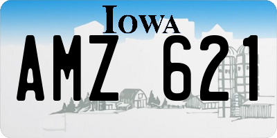 IA license plate AMZ621