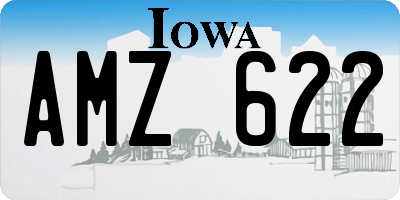 IA license plate AMZ622