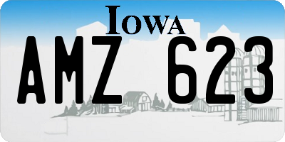 IA license plate AMZ623