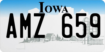 IA license plate AMZ659