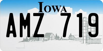 IA license plate AMZ719