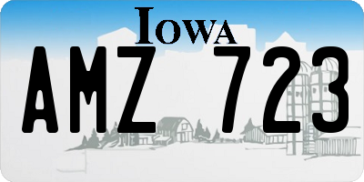 IA license plate AMZ723