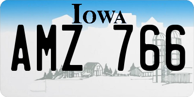 IA license plate AMZ766