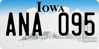 IA license plate ANA095