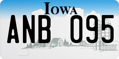 IA license plate ANB095