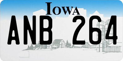 IA license plate ANB264