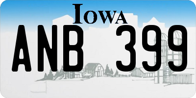 IA license plate ANB399