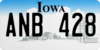 IA license plate ANB428