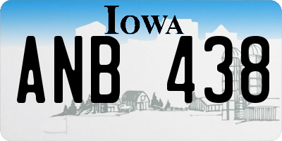 IA license plate ANB438