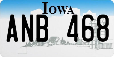 IA license plate ANB468