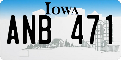 IA license plate ANB471