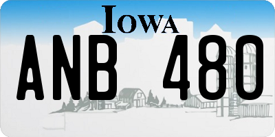 IA license plate ANB480