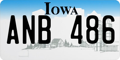 IA license plate ANB486