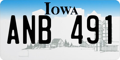 IA license plate ANB491