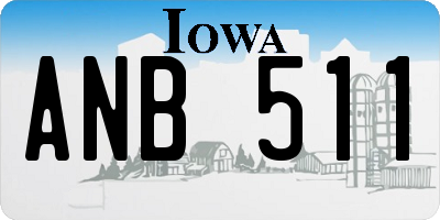 IA license plate ANB511
