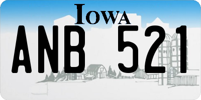 IA license plate ANB521