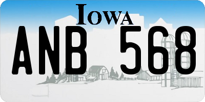 IA license plate ANB568