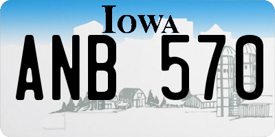 IA license plate ANB570