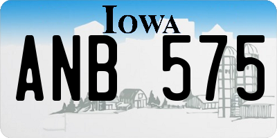 IA license plate ANB575
