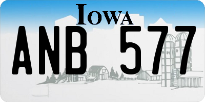 IA license plate ANB577