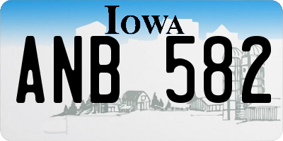 IA license plate ANB582