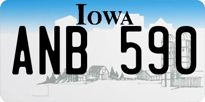 IA license plate ANB590