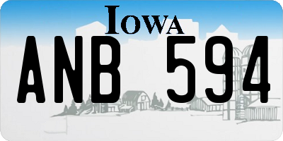IA license plate ANB594