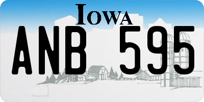IA license plate ANB595