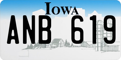 IA license plate ANB619