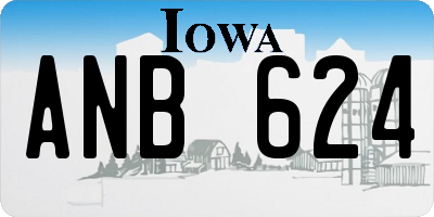 IA license plate ANB624