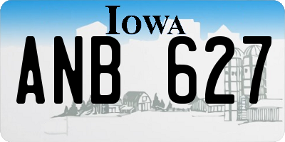 IA license plate ANB627