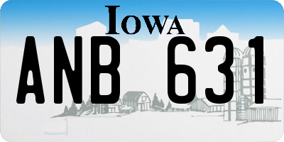 IA license plate ANB631