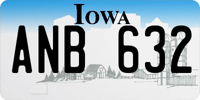 IA license plate ANB632