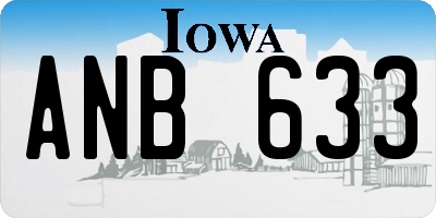 IA license plate ANB633