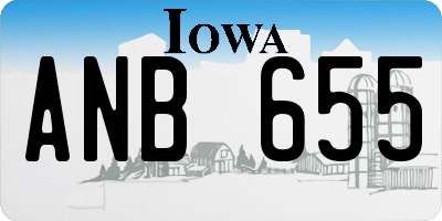 IA license plate ANB655