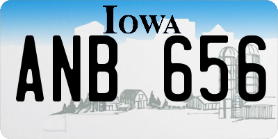 IA license plate ANB656