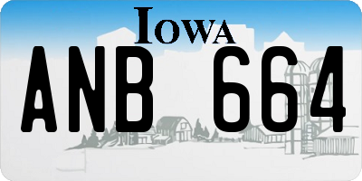 IA license plate ANB664