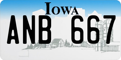 IA license plate ANB667