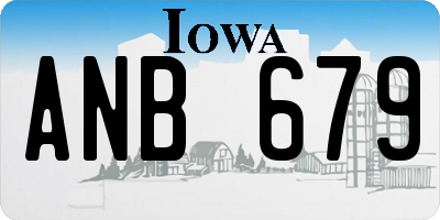 IA license plate ANB679