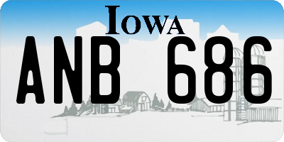 IA license plate ANB686