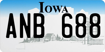IA license plate ANB688
