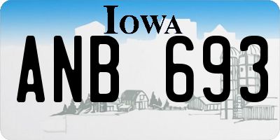 IA license plate ANB693