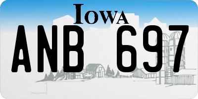 IA license plate ANB697