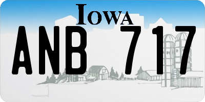 IA license plate ANB717