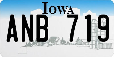 IA license plate ANB719